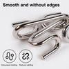 16/24Pcs/Set Metal Puzzle Ring Brain Teaser 3D Interlocking Wire Puzzle Challenging Game Kids Adults Mind Logic IQ Test Educational Unlock Interlock