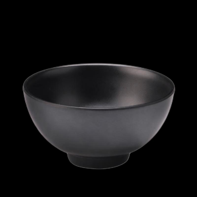 Qianxing A5 Frosted Black Melamine Bowls