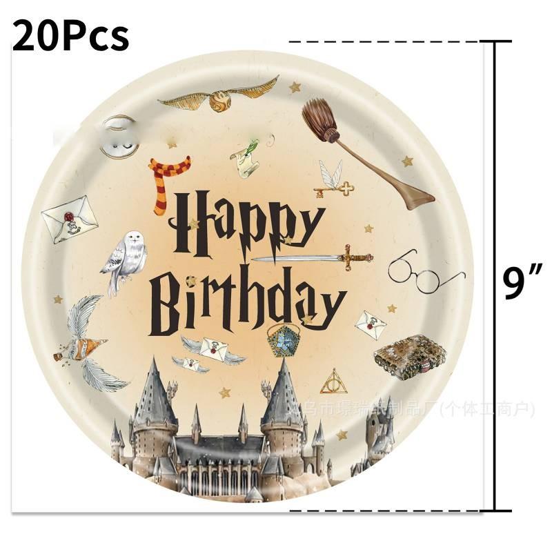 Magical Harry Potter Themed Party Disposable Tableware For Kids Birthday Celebrations