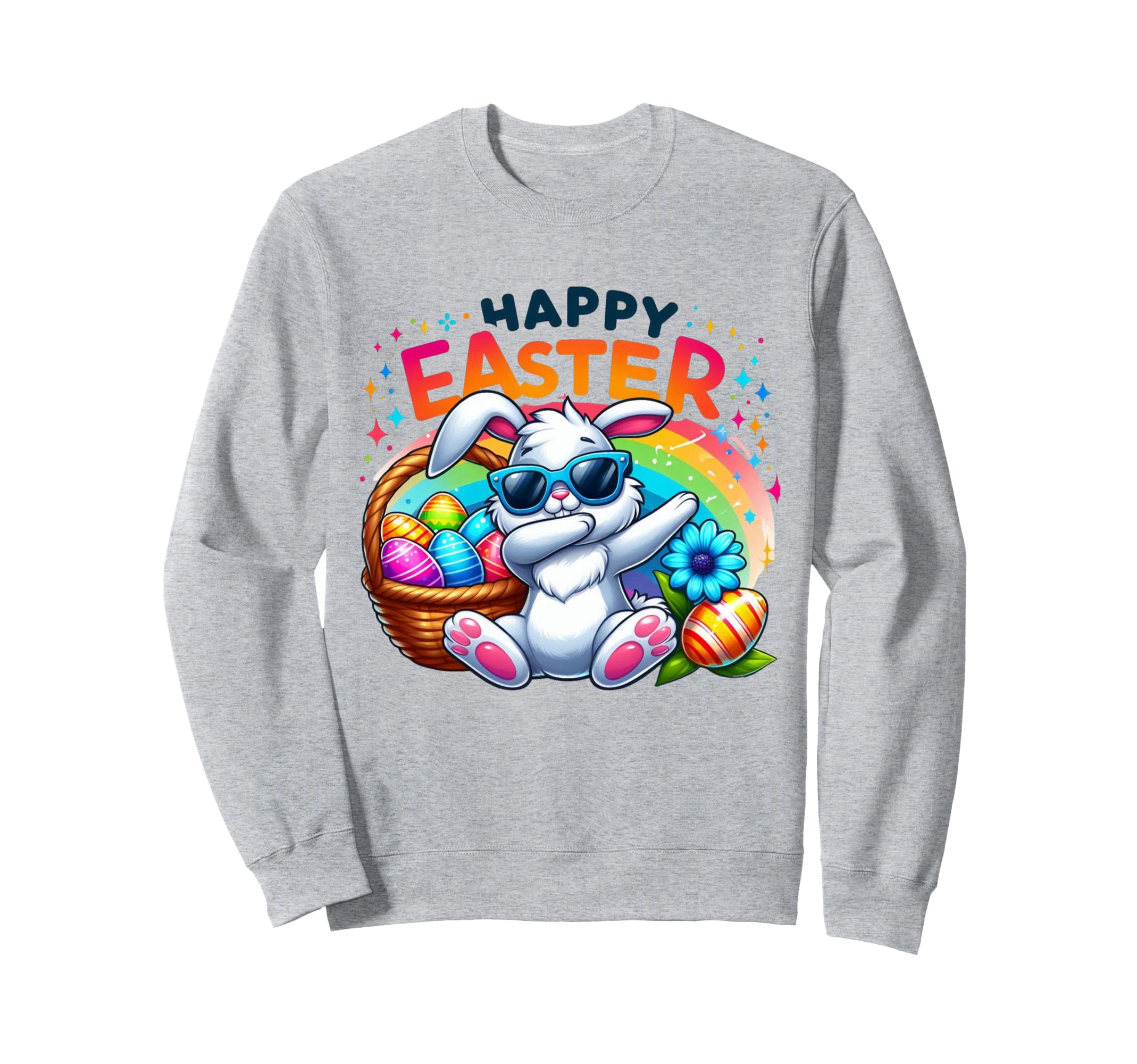 

Happy Easter Dove Easter Bunny Sunglasses Dab Sweatshirt