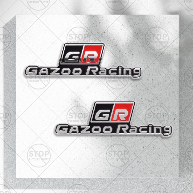 Car Sticker GR GAZOO Racing Logo 3D Decal Grille Body Side Badge Rear Trunk Emblem For Toyota Levin Corolla Camry Yaris Supra