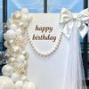 10/30pcs Large Simulated Pearl Garland Wedding Backdrop DIY Pearl Beaded Wall Staircase Hanging Decorations Photography Props