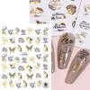 Exquisiter Nagelkunst-Aufkleber, einfach einzufügen, starke Klebrigkeit, zum Selbermachen