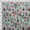 oneOone Cotton Flex Dusty Green Fabric Cactus Diy Clothing Quilting Fabric Print Fabric By Yard 40 Inch