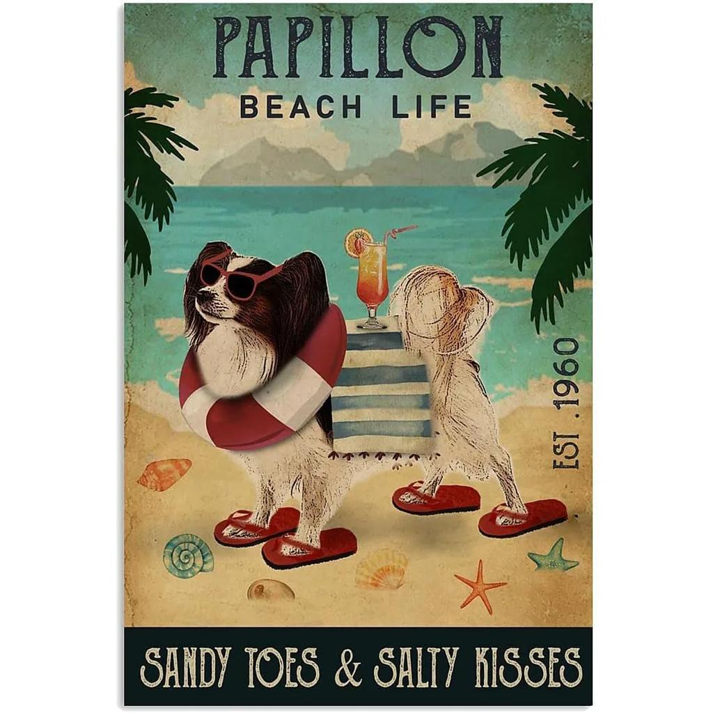 Plaques Metal Tin Sign Beach Holiday Surfing Wall Signs Art Decoration Vintage Tinplate Poster Bar Garage Garden Decor Plates