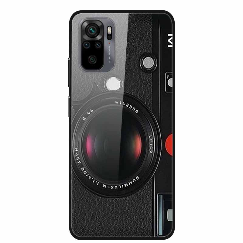 Edzett Üveg tok Redmi Note 10 Pro-hoz Fedél Kemény tok Xiaomi Redmi Note10 5G Telefon Tokhoz Note10 Pro Fundas TPU Lökhárító