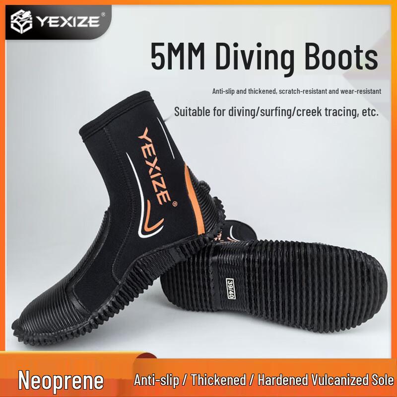 YEXIZE 5mm High-Top Diving & Water Shoes
