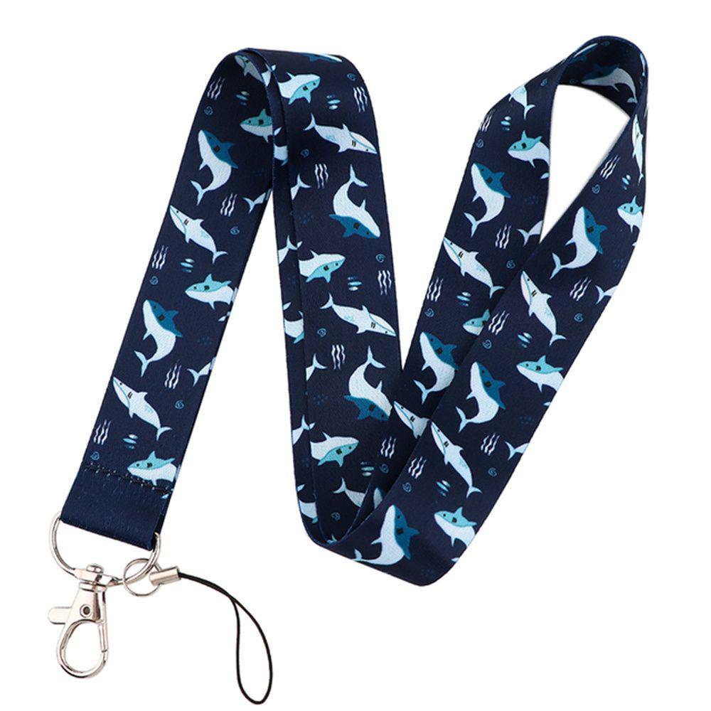 Name Tag Holder Marine Animal Phone Lanyard Phone Hang Rope Mobile Phone Strap Whale Shark Lanyards