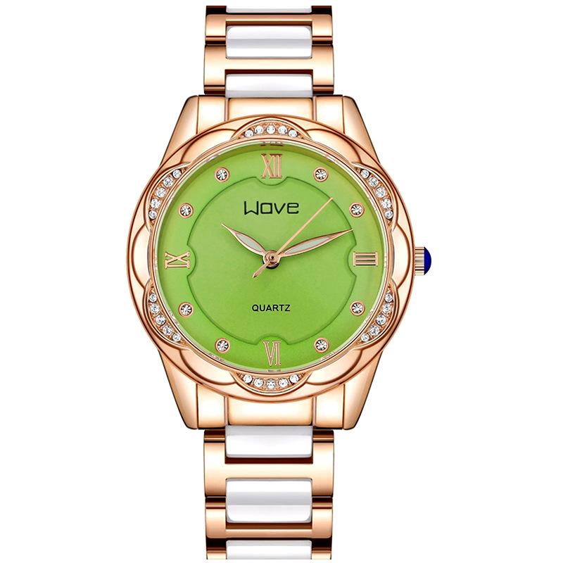 Langjue Fashion Imitation Ceramic Ladies Watch Small Fresh Diamond Butterfly Buckle Quartz Watch Women'S Batch