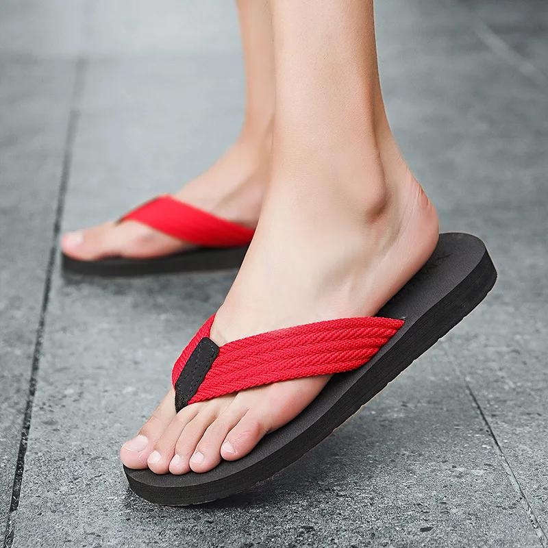 Fashion 2025 Men Flip-flops Men's Beach Slippers For Droping Shipping Size 40-45