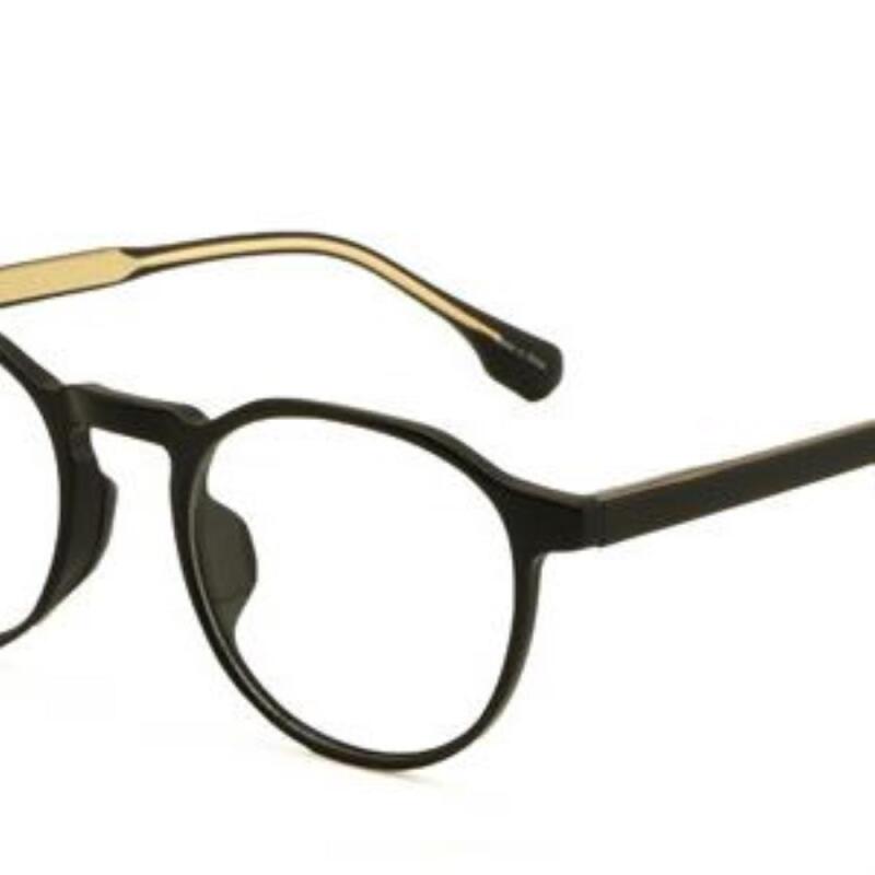 Men s and Women s Daily Simple Horn-Rimmed Glasses Frames G1246_Crystal Nude