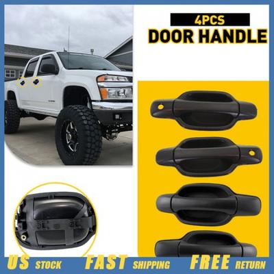 Exterior Door Handle For Chevrolet Colorado 2004-2012 Front Rear W/Hole Set Of 4