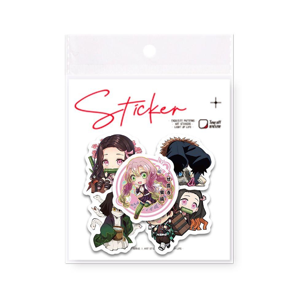 60 pegatinas de dibujos animados de personajes de anime Demon Slayer para decorar teléfonos móviles, agendas y otros artículos: calcomanías decorativas impermeables