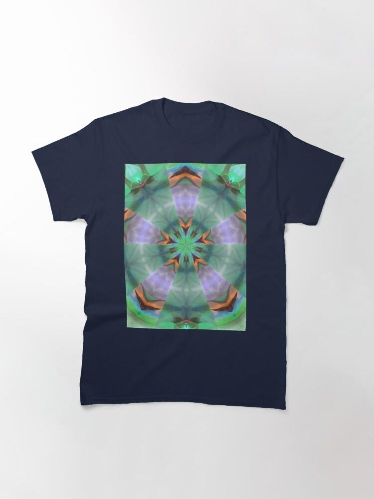 Pentangle Pastel Shades Multicolored Kaleidoscope Pentangle Pattern 6 Classic T-Shirt