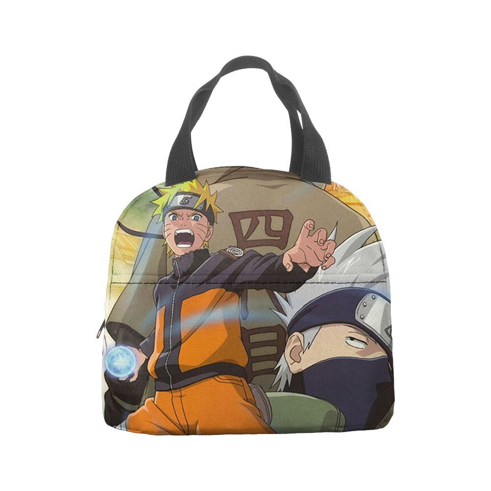 Naruto Lunch Bag, Student With Rice Insulation Bag, Large Capacity Portable Lunch Insulation Bag, Bento Bag, Outdoor Bag.