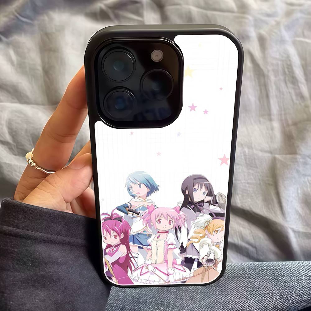 P-Puella Magi Madoka Magica Phone Case For IPhone 17 Air 16 E Pro Max 15 14 13 Mini 12 Pro 11 Max Plus Black Cover