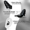 2 Pair of Side Sleeping Silicone Ear Plugs - Reusable and Washable Hearing Protection - Ideal for Snoring, Working, Sleeping, Traveling