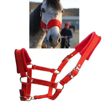 Comoda Briglia in Pelle di Cavallo Morbida Briglia Capestro Cinghia Attrezzatura Cavezza per Cavallo Accessori da Pettorale