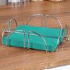 Napkin Holder, Steel Silver Napkin Stand, Tissue Holder with Press