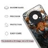 Golden Black Tiger Stripe Flame Print Tempered Glass Phone Case for Xiaomi Redmi Note 15 14 ProPlus 13 11T 10 Lite 15C 14C Cover