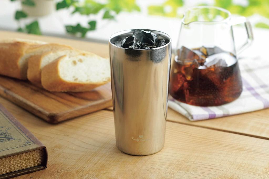 Kakusei Tasty Mirror Tumbler/Mug, 300ml/450ml, 7.4cm Diameter X 12.3cm Height, 8cm Diameter X 14.8cm Height, Set of 2, Double-Layer Vacuum Walled