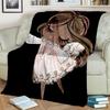 Süßes Ballettmädchen, Ballerina, Fee, Schwan, Einhorn, Cartoon, 3D-Decke, weiche Überwurfdecke für Zuhause, Schlafzimmer, Bett, Sofa, Picknick, Reisen, Kinder