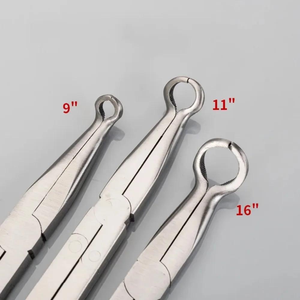 13 In Clești Multifuncționali cu Vârf Ascuțit Clești Multi-articulați cu Mâner Lung Oțel Carbon Unelte de Reparații Pentru Industrie 45 90° Formă O