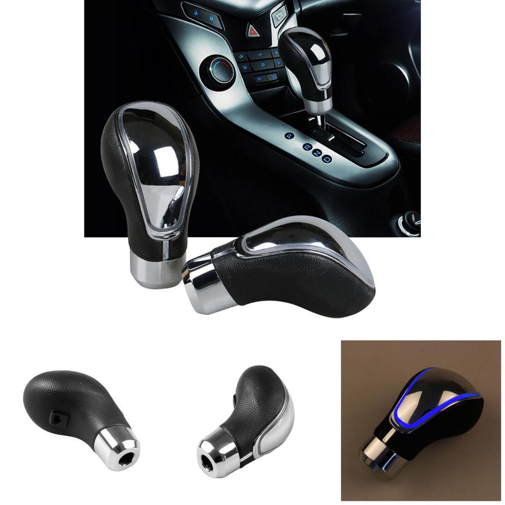 Versatile And Ergonomic Pu Leather Shift Gear Lever Knob With Luminous Touch Activated Features