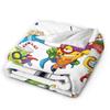 Super Soft Super Zings Throw Blanket Premium Flannel Fleece Lightweight Funny Superzings Bed Blanket Cozy Warm Blankets