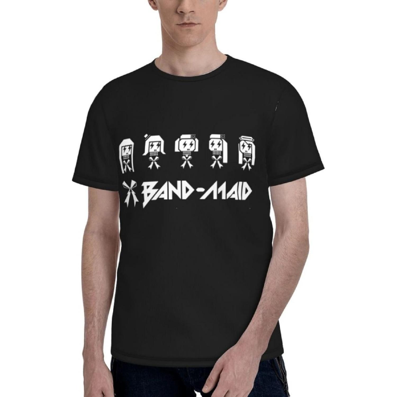 JOISOMI Men s t Shirt Band Maid Men s Athletic T-Shirts Short Sleeve Quick Dry Breathable Crew Neck XXXXXL разноцветный