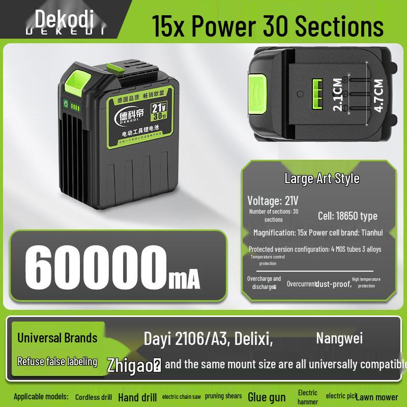 Universal Lithium-Powered Electric Tool Set: Angle Grinder, Impact Drill, Chainsaw, Cutting Machine, Wrench, Air Gun, Hammer.