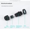 10 Stück Wasserdichte Kabelverschraubung Pg7 Pg9 Schwarz Weiß Kunststoff Dichtungsverbinder Nylon Ip68 Kabelbefestigung Nylonstecker Für Elektrischen Draht