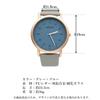 Women's Watch, Cute and Stylish, Easy-to-Read Analog Dial, Waterproof, Gray x Blue
