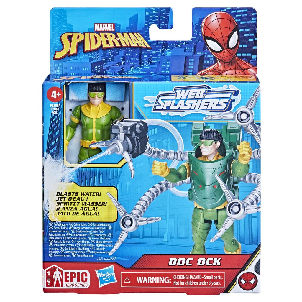 Hasbro Marvel Epic Hero Series Web Splashers Doctor Octopus Action Figure Authentic 4-inch (10cm) F8295,