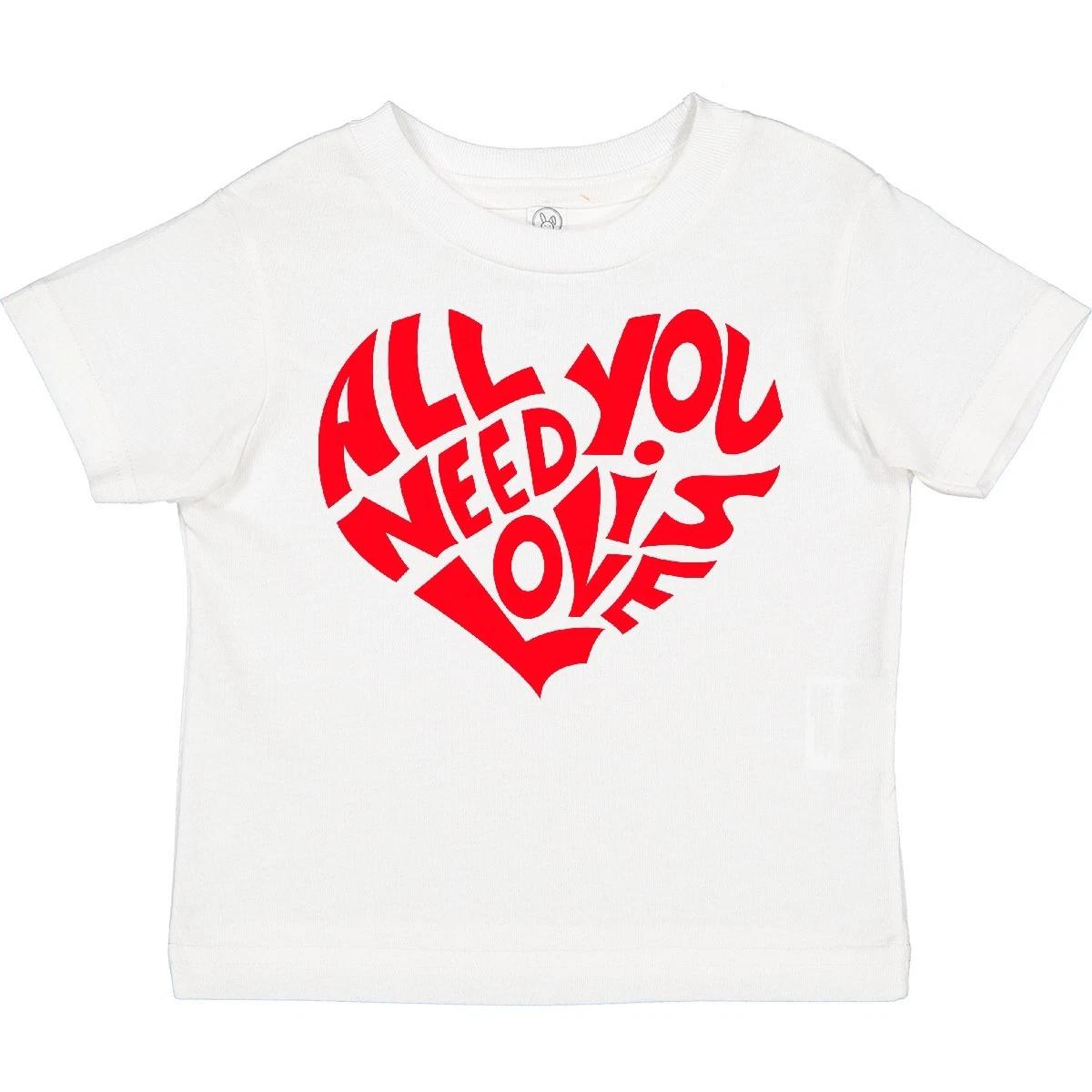 Inktastic All You Need Is Love Red Heart Shape Toddler T-Shirt Valentines Day Of 130