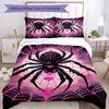 Spider Web Bedding Set Breathable Duvet Cover with Pillowcases Decorative Bed Linen for Bedroom Home Decoration Birthday Gift