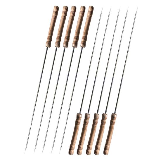 

10/12 шт., шампуры для барбекю на открытом воздухе, пикник, барбекю, жареная палочка, игла из нержавеющей стали