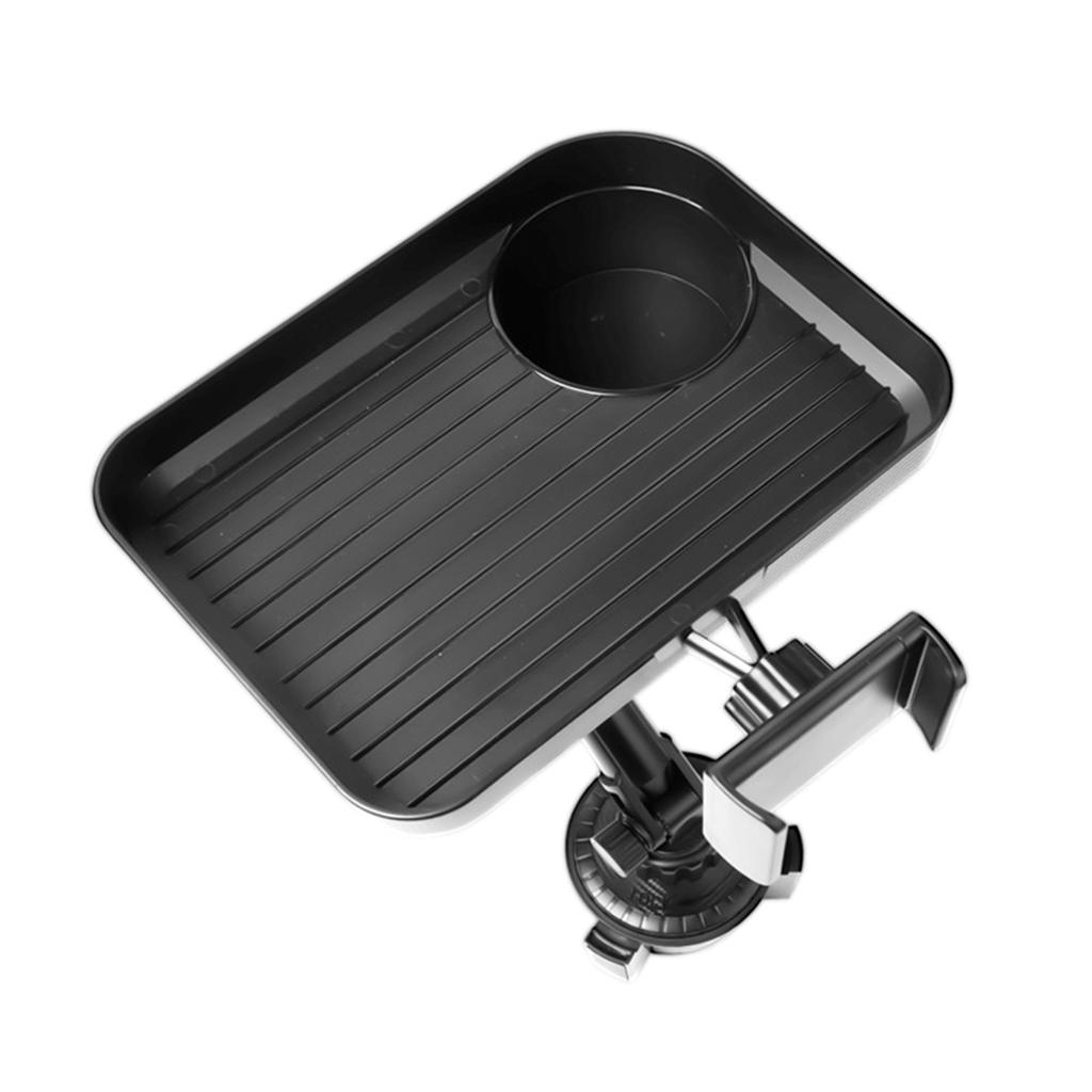 Tacka na kubki - idealna regulowana tacka na jedzenie do samochodu, do rozszerzonego stołu, organizery na biurko