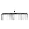 Tow Behind Landscape Rake 72" Lawn Dethatcher Rake with 32 Steel Tines