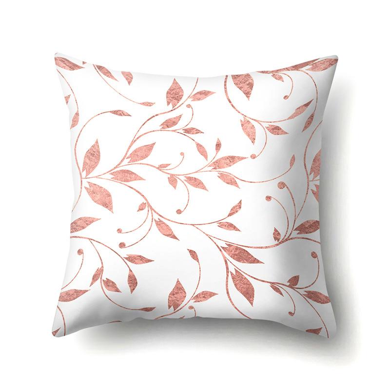 Polyester Pillow Case Automobile Decoration Home Printed Pillow Case Waist Cushion Cover Car Cushion Head Cushion Cover