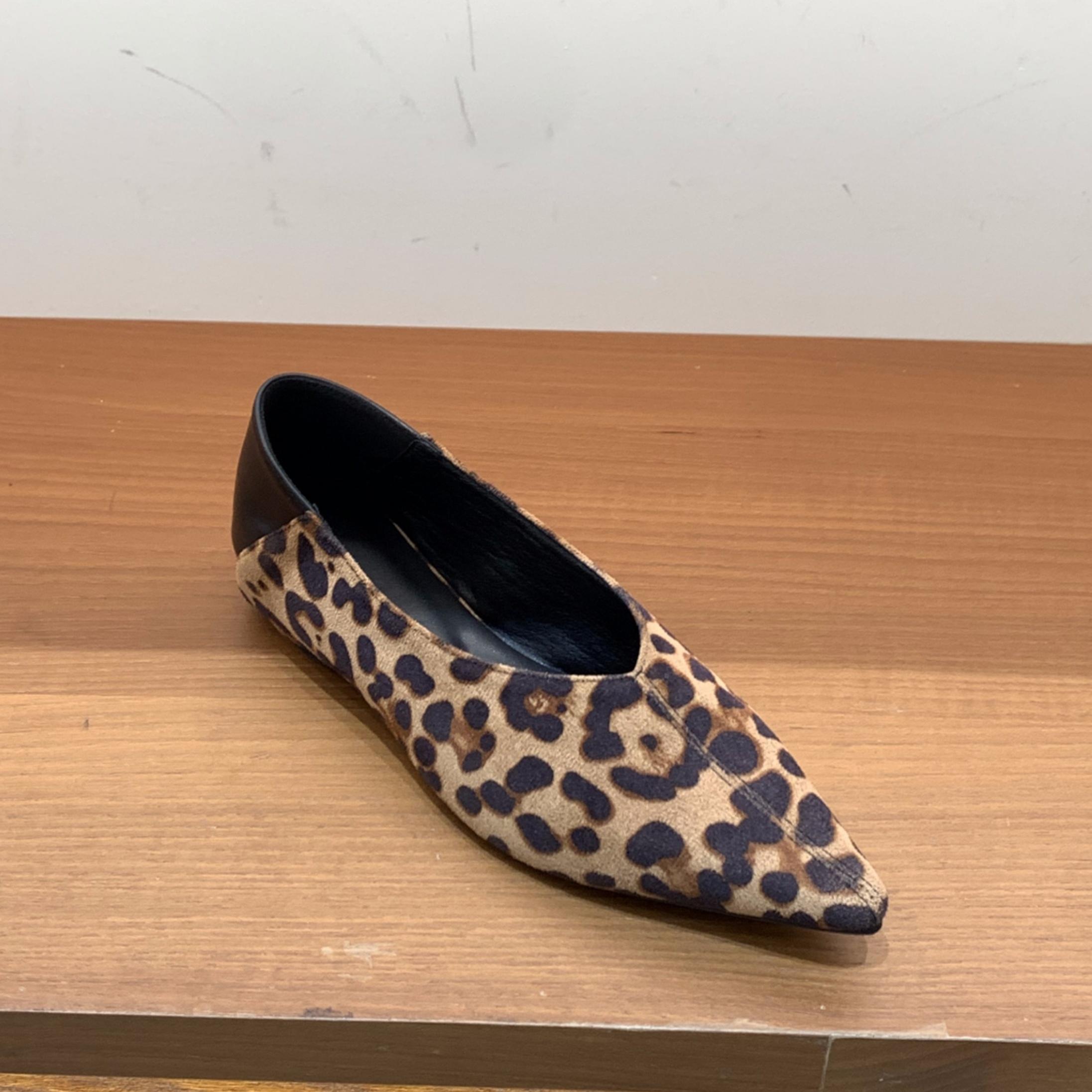 

Мода Bailamos Бренд Женские Балетки Туфли Острый Носок Балетки Лоферы Плоские Низкий Каблук Платье Туфли Слипоны Повседневные Мокасины Неглубокие Платье Туфли 39 цветной печати леопарда