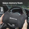 Car Seat Safety Headrest Pad Auto Emblem Neck Pillow For Mercedes Benz AMG W203 W206 W220 W205 W211 W212 W201 W168 W169 W167 GLC