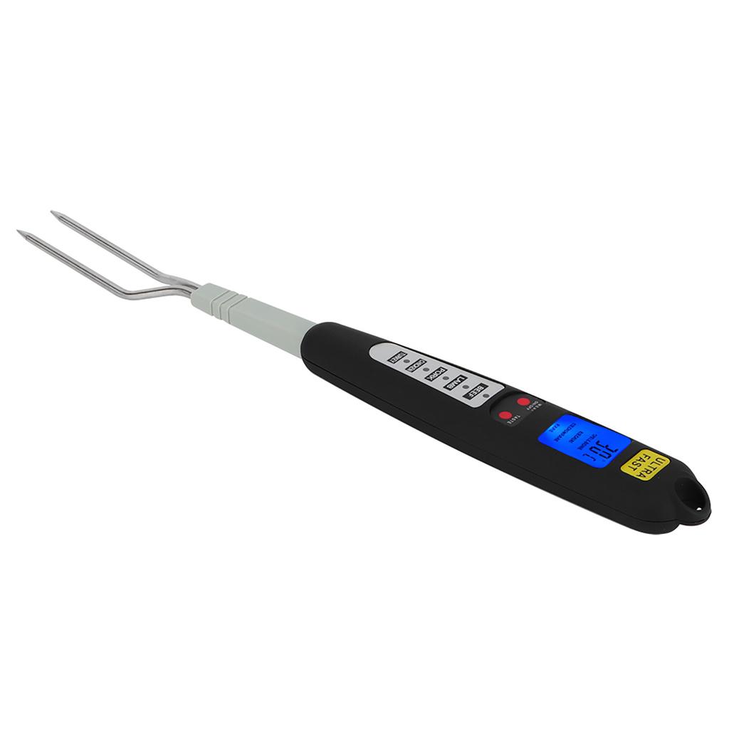 Digital Meat BBQ Thermometer Cooking Fork Instant Read Dual Probe LED Display