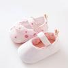 Baby Shoe Newborn Baby Girl Shoe SpringSummer Princess Lace Strawberry Dress Shoe Soft Soled Walking Shoe Non Slip Cute Footwear