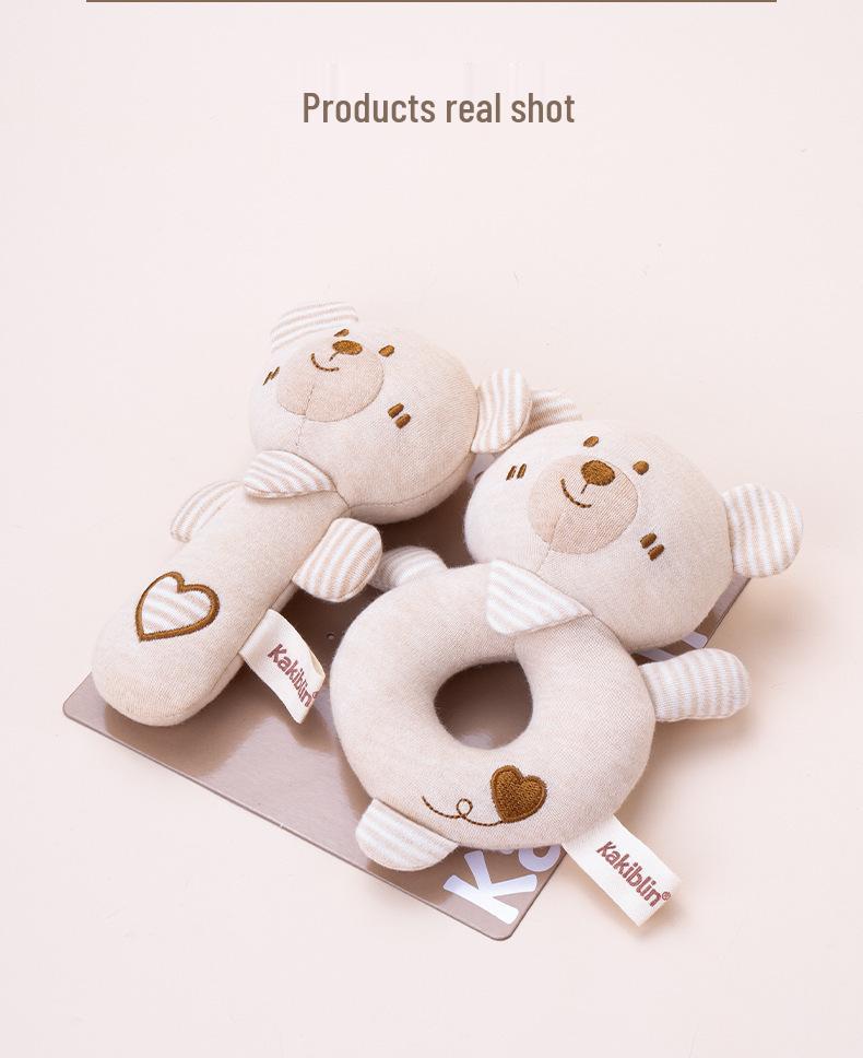 Organic Cotton Baby Rattle & Teether Set