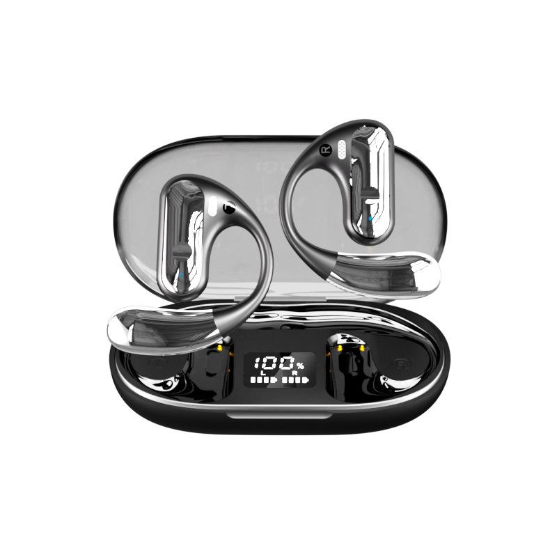 Wireless In-Ear Clip-on Sport Earbuds with Ultra-Long Battery Life, Compatible with Apple and Huawei