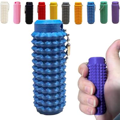 Regalos Llavero Portátil con Púas Adherente Estimulante Novedad Mini Calmante Fidget Llaveros Alivio de la Ansiedad Llavero Masajeador de Rodillo