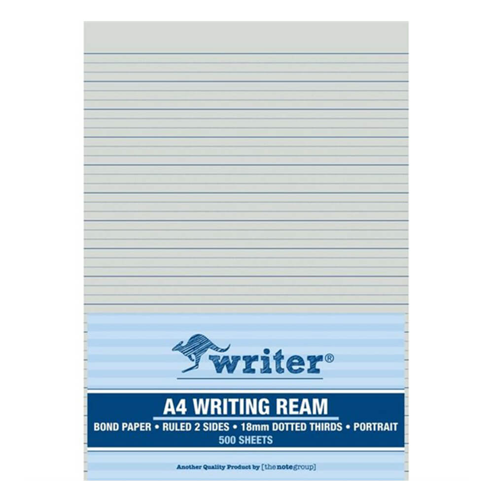 Writer A4 18mm Dotted Thirds Exam Paper (500pcs) (Portrait)