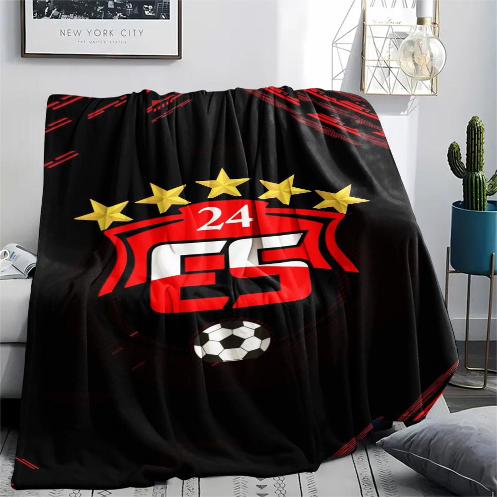 1Pc 24 Erzincanspor Print Flannel Blanket High Quality Warm Comfortable Cover for All Seasons Perfect for Gifts Home Decor