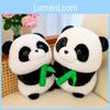 Entzückendes Sichuan Plüsch Panda Spielzeug Realistische Bambusbärenpuppe Perfekt für Kindergeschenke